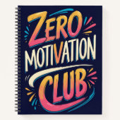Zero Motivation Club Notebook ノートブック (正面)