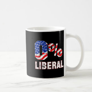 Zero Percent 0% Liberal Vintage Usa Flag Litical H コーヒーマグカップ