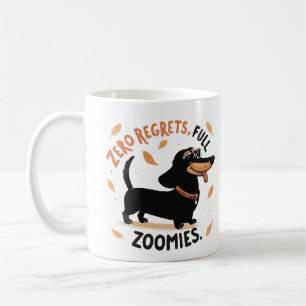 Zero Regrets Full Zoomies マグカップ – かわいいダックスフンド