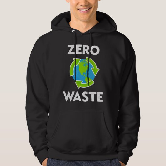 Zero Waste Earth Day Environmental Teacher  Anti P パーカ (正面)