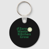 Zero Waste Kitchen Crew Sustainability Design  キーホルダー (正面)