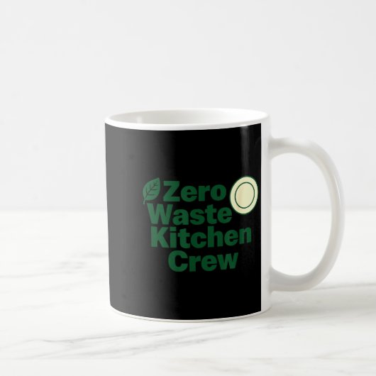 Zero Waste Kitchen Crew Sustainability Design  コーヒーマグカップ (右)