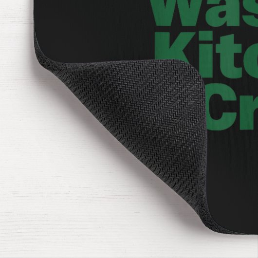 Zero Waste Kitchen Crew Sustainability Design  マウスパッド (コーナー)