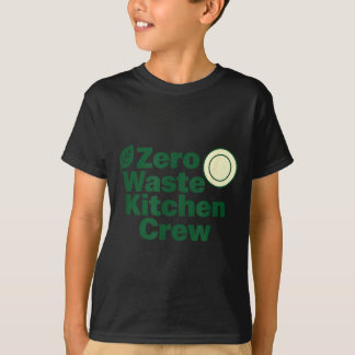 Zero Waste Kitchen Crew Sustainability Design  Tシャツ