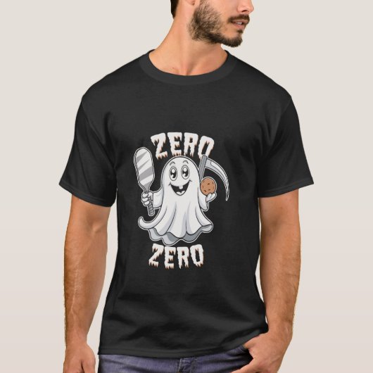 Zero Zero Ghostly Fun Pickleball Lover's Delight Tシャツ (正面)