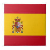 zES001旗スペインの，スペイン， タイル (正面)