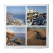 zES005 GRAN CANARIA，カナリア諸島，スペイン， タイル (正面)