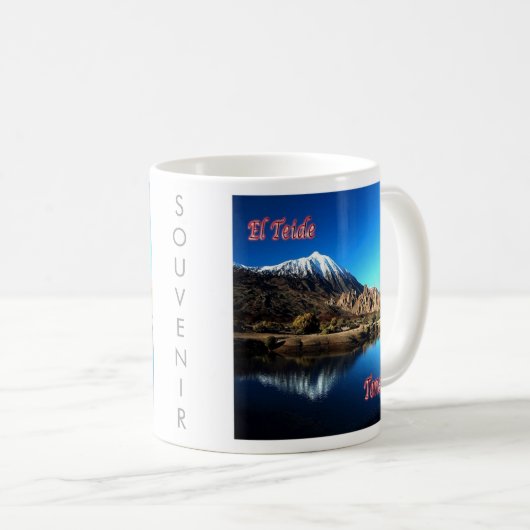 zES006 EL TEIDE Tenerifeスペイン, コーヒーマグカップ (正面右)