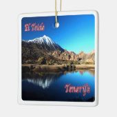 zES006 EL TEIDE Tenerifeスペイン, セラミックオーナメント (左)