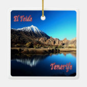 zES006 EL TEIDE Tenerifeスペイン, セラミックオーナメント (裏面)
