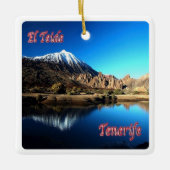 zES006 EL TEIDE Tenerifeスペイン, セラミックオーナメント (正面)