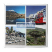 zES007 TENERIFEカナリア諸島スペイン， タイル (正面)
