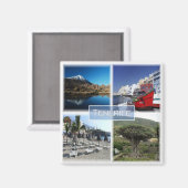 zES007 TENERIFE Canary Islandsスペイン、冷蔵庫 マグネット (正面/裏面)