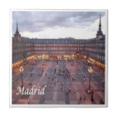 zES009 MADRID Plaza Mayor Spain, タイル (正面)