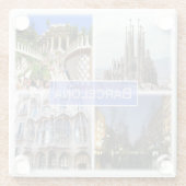 zES010 BARCELONA，スペイン，ヨーロッパ， ガラスコースター (裏面)