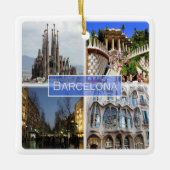 zES010 BARCELONA，スペイン，ヨーロッパ，セラミックオーナメント セラミックオーナメント (正面)