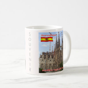 zES013 BARCELONA Basilica Sagrada Familia, コーヒーマグカップ