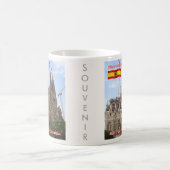 zES013 BARCELONA Basilica Sagrada Familia, コーヒーマグカップ (中央)