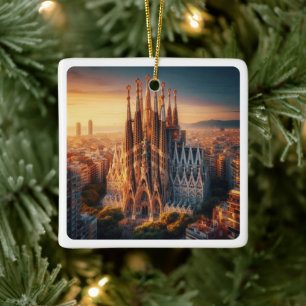zES013 BARCELONA Basilica Sagrada Familia, セラミックオーナメント