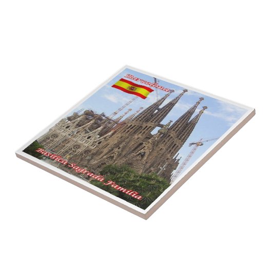 zES013 BARCELONA Basilica Sagrada Familia, タイル (側面)