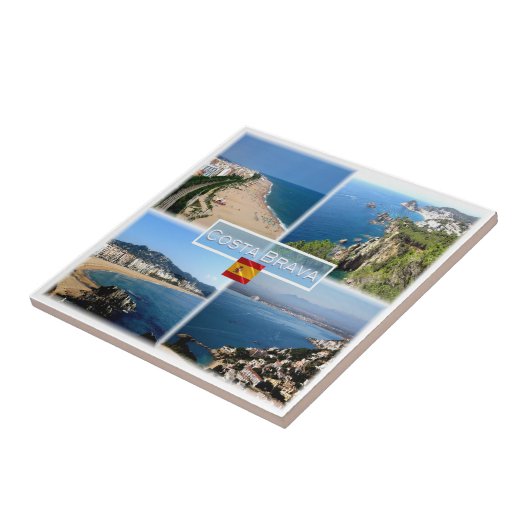 zES016 COSTA BRAVA, Calellaビーチ, Tossa de Mar - タイル (側面)