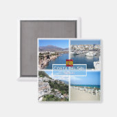 zES017 MARBELLAコスタデルソルネルハプエルトバヌス マグネット (正面/裏面)