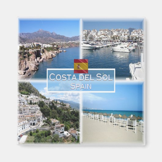 zES017 MARBELLAコスタデルソルネルハプエルトバヌス マグネット (正面)