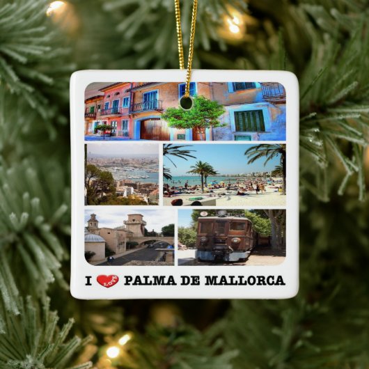 zES020 PALMA DE MALLORCA，スペイン， セラミックオーナメント (ツリー)