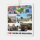 zES020 PALMA DE MALLORCA，スペイン， セラミックオーナメント (左)