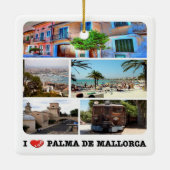 zES020 PALMA DE MALLORCA，スペイン， セラミックオーナメント (裏面)