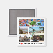 zES020 PALMA DE MALLORCA，スペイン，冷蔵庫 マグネット (正面/裏面)
