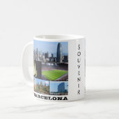 zES022 i love BARCELONA, Spain, Europe, コーヒーマグカップ (正面左)
