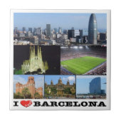 zES022 i love BARCELONA, Spain, Europe, タイル (正面)