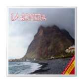 zES024 LA GOMERA,ビーチ,スペイン, タイル (正面)