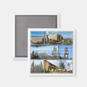 zES033グランカナリアカナリア諸島スペイン、冷蔵庫 マグネット (正面/裏面)