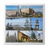 zES033 GRAN CANARIAカナリア諸島スペイン, タイル (正面)