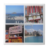 zES034 MAGALUFマヨルカスペイン， タイル (正面)