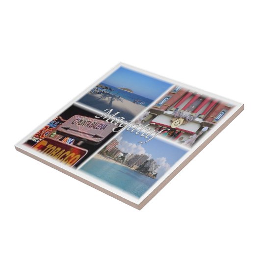 zES034 MAGALUFマヨルカスペイン， タイル (側面)