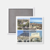 zES035 MARBELLAスペイン、冷蔵庫 マグネット (正面/裏面)