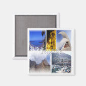 zES036 TENERIFE Canary Islandsスペイン、冷蔵庫 マグネット (正面/裏面)