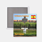 zES039 BARCELONA，スペイン広場，冷蔵庫 マグネット (正面/裏面)