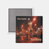 zES048 BARCELONA, Gate Bridge，スペイン，冷蔵庫 マグネット (正面/裏面)