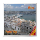 zES054 EIVISSA Old Town Harbor,スペイン, タイル (正面)