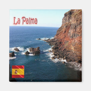 zES075 LA PALMAパノラマ,スペイン,冷蔵庫 マグネット