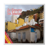 zES076 LA GOMERA SAN SEBASTIAN，スペイン， タイル (正面)