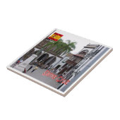 zES077 LA PALMA, SANTA CRUZ, Plaza de Espaina, タイル (側面)