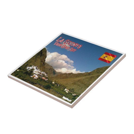 zES078 LA GOMERA VALLE GRAN REY,スペイン, タイル (側面)