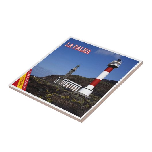 zES080 LA PALMA, LIGHT HOUSE,スペイン, タイル (側面)