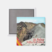 zES081 LA PALMA, VOLCAN SAN ANTONIO，スペイン，冷蔵庫 マグネット (正面/裏面)