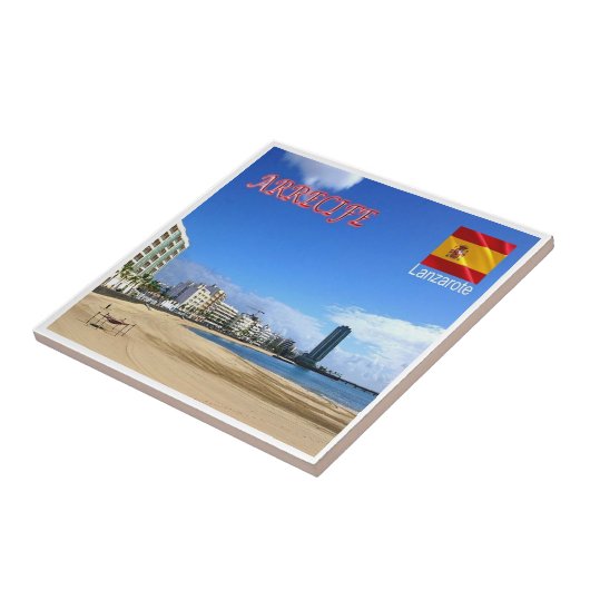 zES086 LANZAROTE, ARRECIFE，スペイン， タイル (側面)